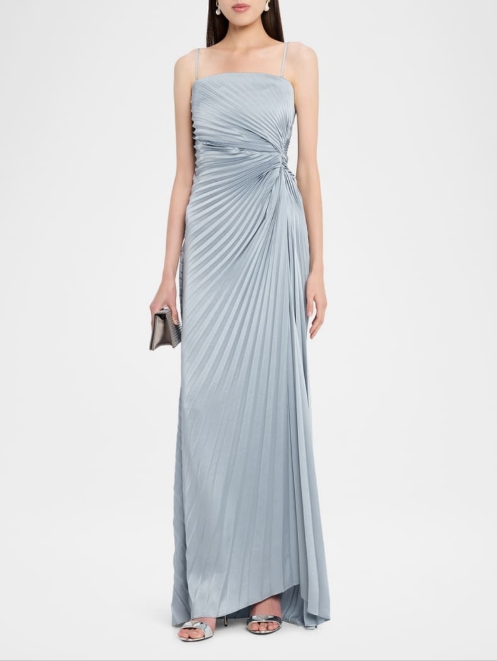 A.L.C. layla pleated gown - spearmint